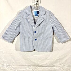 Good Lad Jacket Coat Blazer Boys Blue‎ White Size 2t